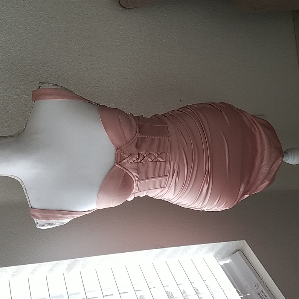 Oh Polly Ruched Corset Satin Minidress - Picture 3 of 12